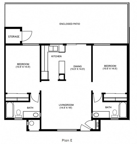 floor plan E at Aspire Seneca, California